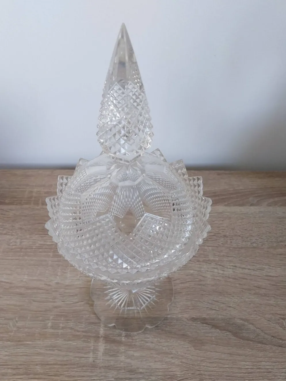 Drageoir vintage en cristal taillé