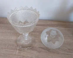 Drageoir vintage en cristal taillé