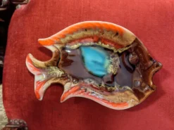 Duo apéritif en céramique Vallauris forme poisson