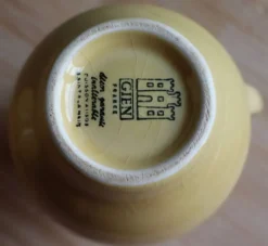 Duo cafetière et pot à lait vintage en faïence de Gien - Modèle Socoa