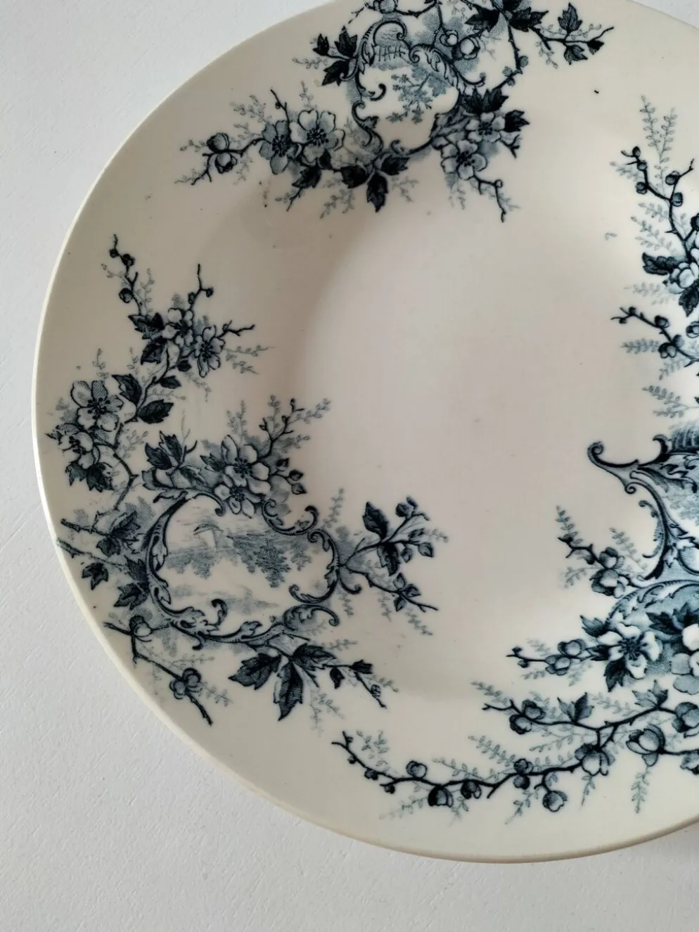 Duo d’assiettes creuses Hte Boulenger & Cie Choisy-le-Roi, circa 1885–1900.