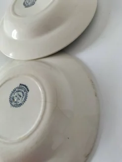 Duo d’assiettes creuses Hte Boulenger & Cie Choisy-le-Roi, circa 1885–1900.