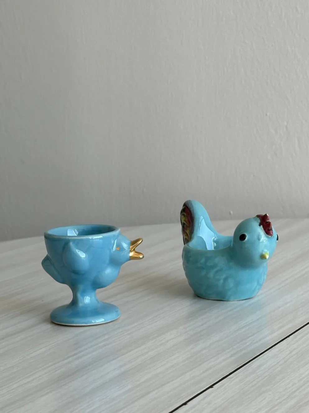 Duo de coquetiers en céramique