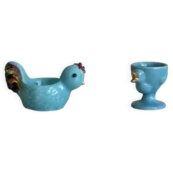 Duo de coquetiers en céramique