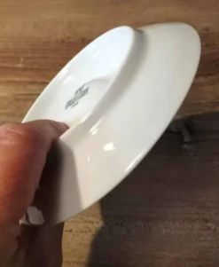 Duo de coquetiers en porcelaine blanche Bareuther Waldsassen Année 70