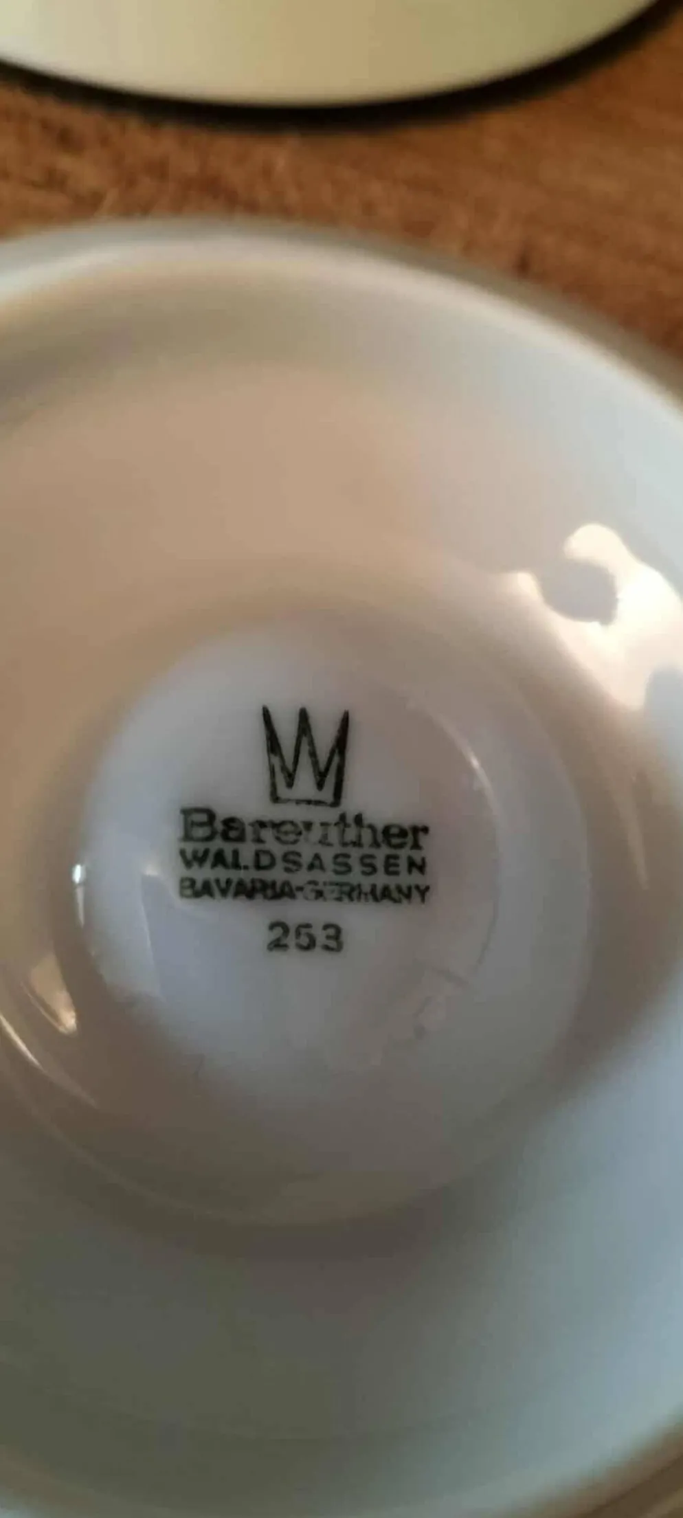 Duo de coquetiers en porcelaine blanche Bareuther Waldsassen Année 70