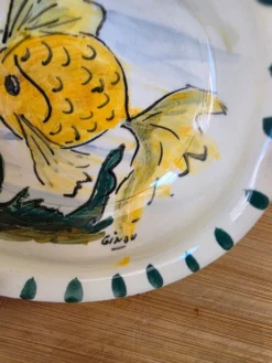Duo de coupelles ramequin poisson Vallauris vintage Rubino