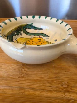 Duo de coupelles ramequin poisson Vallauris vintage Rubino