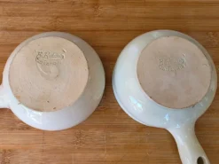 Duo de coupelles ramequin poisson Vallauris vintage Rubino