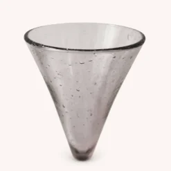 Duo de flûtes à champagne en verre de Biot