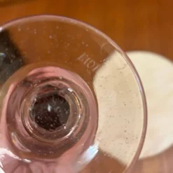 Duo de flûtes à champagne en verre de Biot