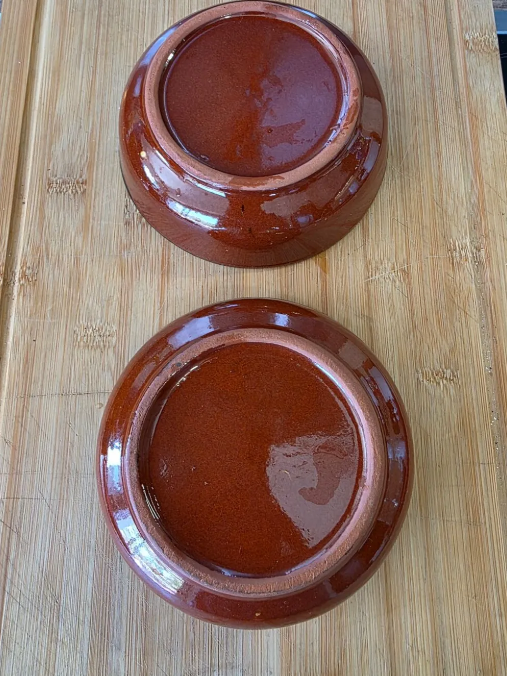 Duo de Ramequins Vintage en Céramique Jaspée Style Vallauris