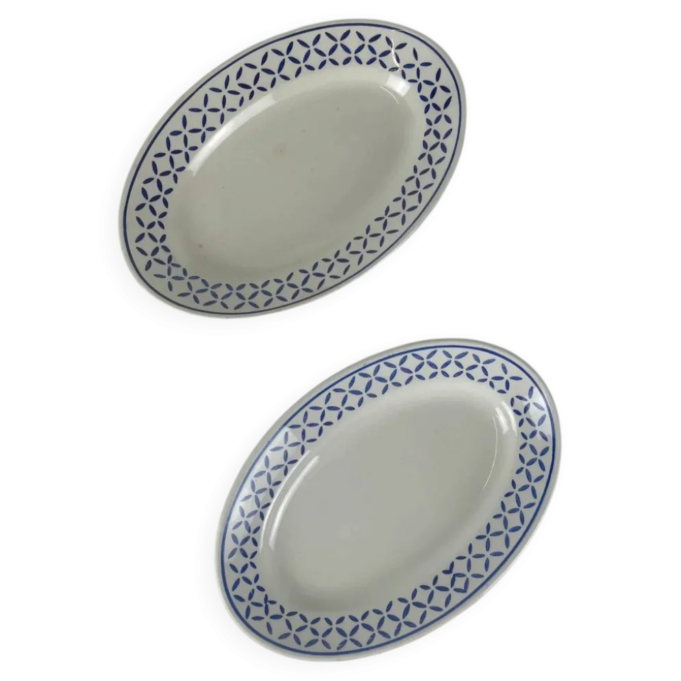 Duo de ravier KG Lunéville modèle "Kleber", milieu XXe siècle