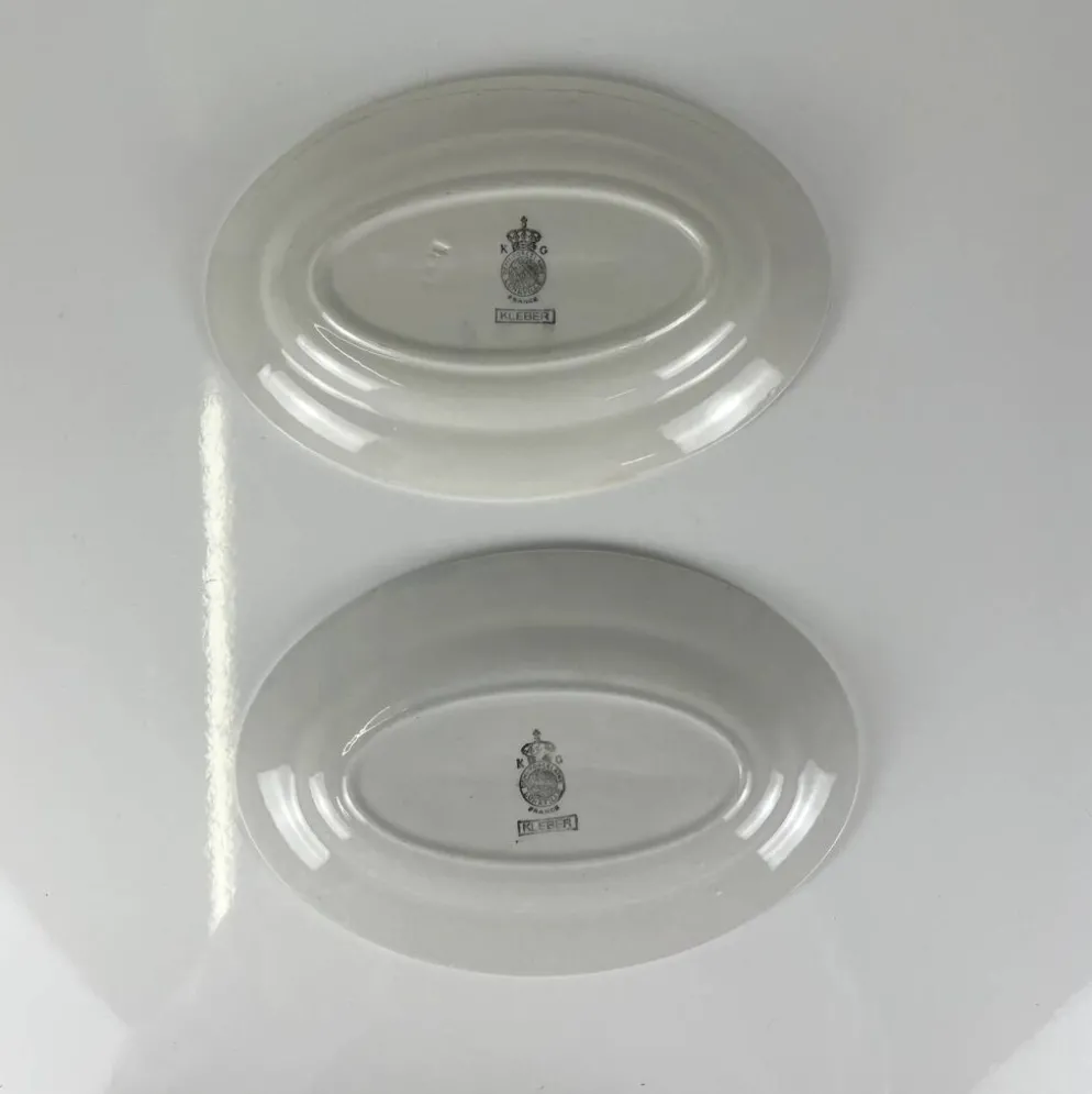 Duo de ravier KG Lunéville modèle "Kleber", milieu XXe siècle