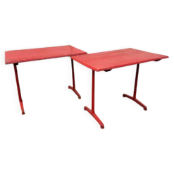 Duo de table bistrot pieds en fonte