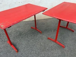 Duo de table bistrot pieds en fonte