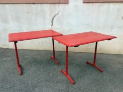 Duo de table bistrot pieds en fonte