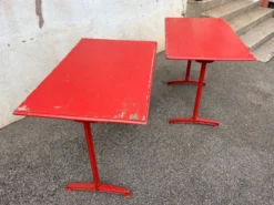 Duo de table bistrot pieds en fonte