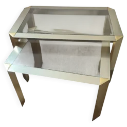 Duo de tables gigognes des années 70