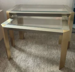 Duo de tables gigognes des années 70