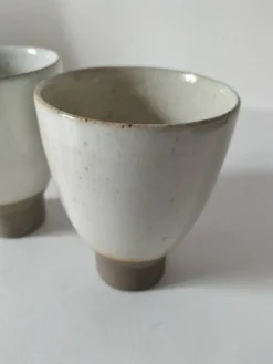 Duo gobelets sur piédouche Atelier Hurtault Puisaye