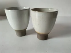 Duo gobelets sur piédouche Atelier Hurtault Puisaye