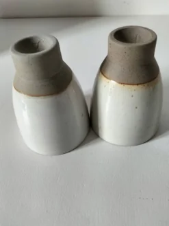 Duo gobelets sur piédouche Atelier Hurtault Puisaye