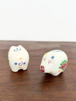 Duo salière et poivrière cochon céramique