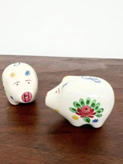 Duo salière et poivrière cochon céramique