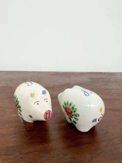 Duo salière et poivrière cochon céramique