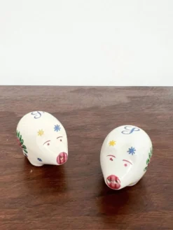 Duo salière et poivrière cochon céramique
