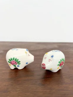 Duo salière et poivrière cochon céramique