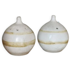 Duo salière et poivrière en grès