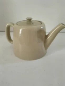 Duo théière et pot à lait en céramique grège – Style bistrot vintage
