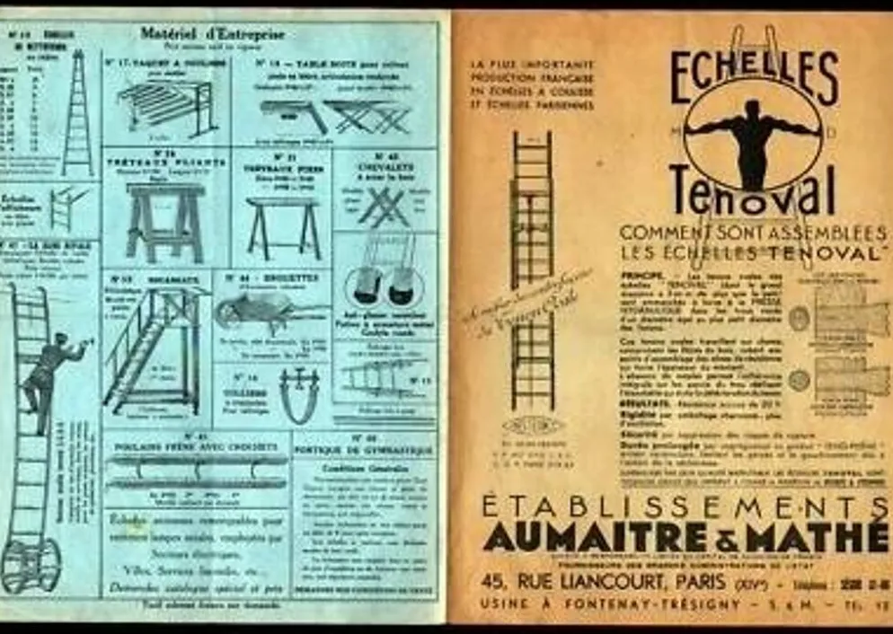 Echelle parisienne ténoval "ets. aumaitre & mathe", vers 1930