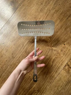 Ecumoire, poisson, spatule barbecue, inox - Ikea vintage