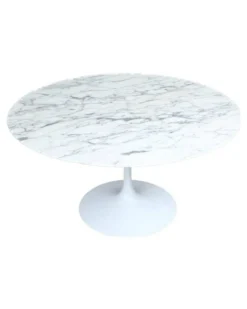 Eero Saarinen (1910-1961) pour Knoll International. Table modèle « Tulip » Arabescato, circa 1990-2000