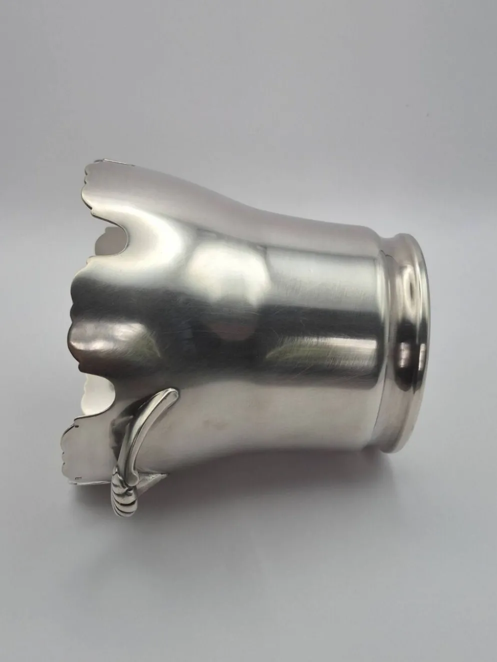 Elégant rafraichissoir/seau à glaçons, métal argenté poinçon carré - A 321