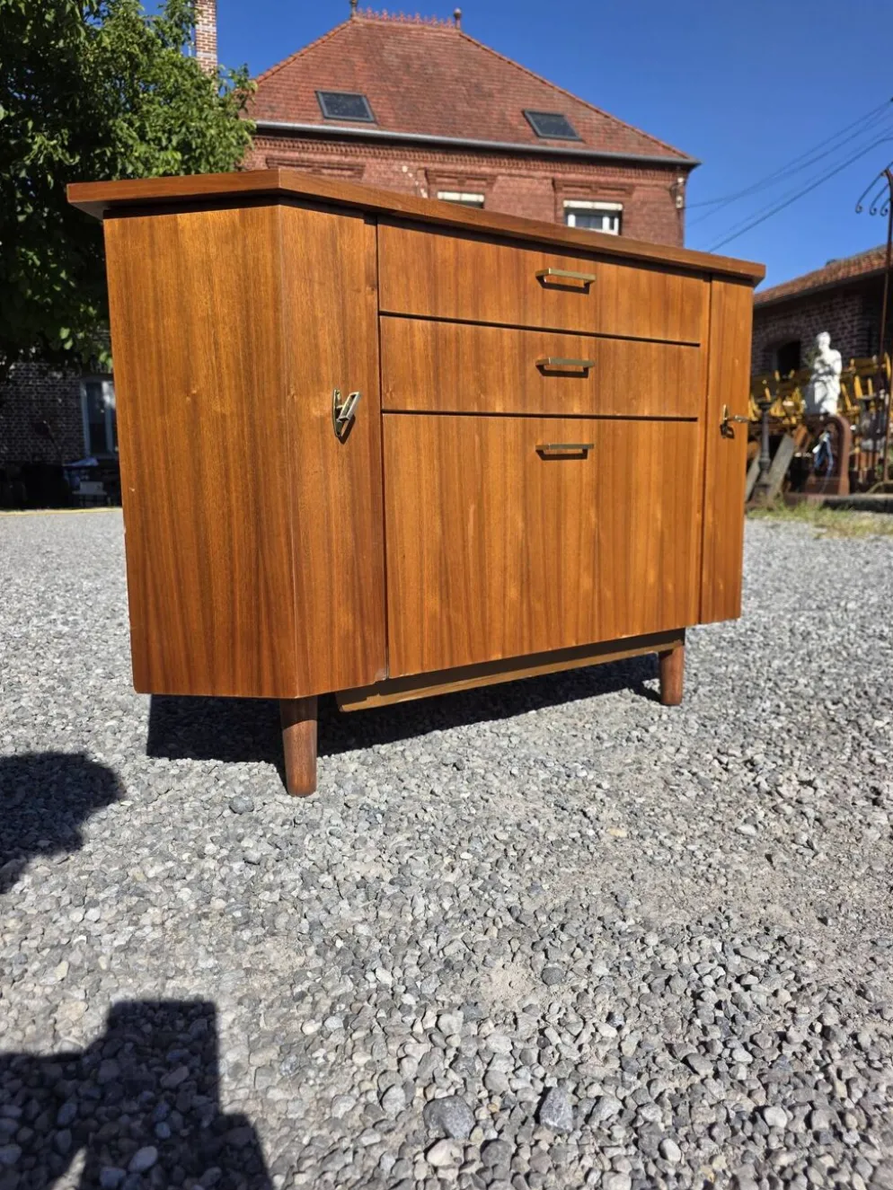 Encoignure scandinave en teck des années 60