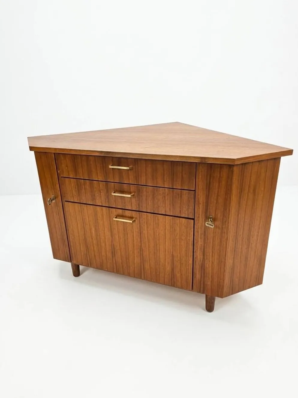 Encoignure scandinave en teck des années 60