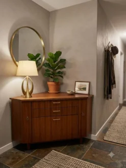 Encoignure scandinave en teck des années 60