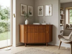 Encoignure scandinave en teck des années 60