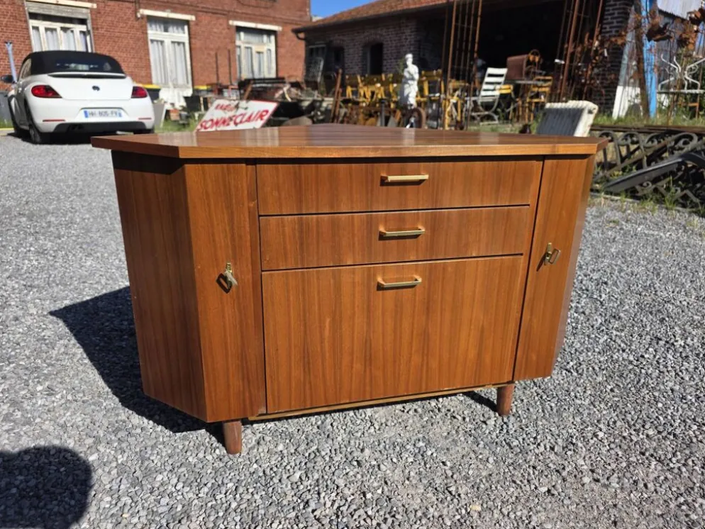 Encoignure scandinave en teck des années 60