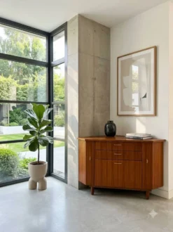 Encoignure scandinave en teck des années 60