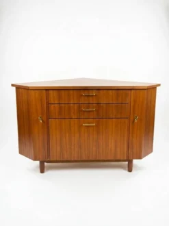 Encoignure scandinave en teck des années 60