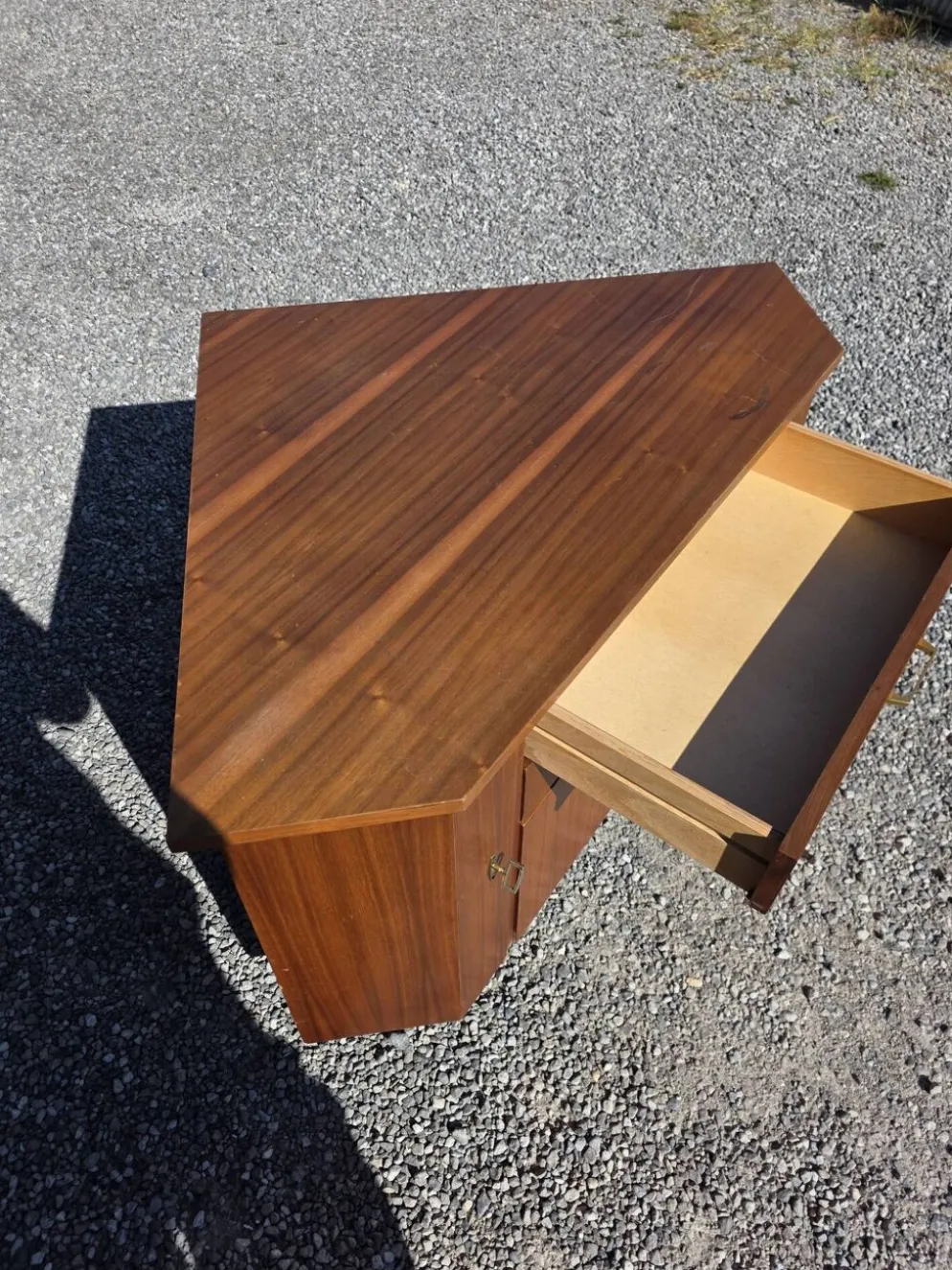 Encoignure scandinave en teck des années 60