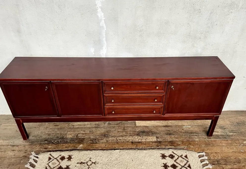 Enfilade bahut buffet meuble tv / hifi vintage - 50/60 - Palette