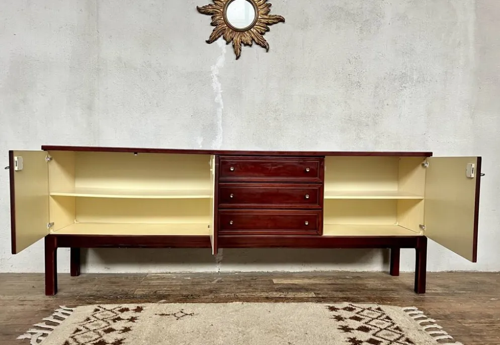 Enfilade bahut buffet meuble tv / hifi vintage - 50/60 - Palette