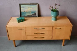 Enfilade basse vintage années 60-70 rétro meuble TV hifi années 70