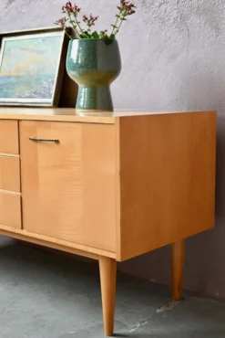 Enfilade basse vintage années 60-70 rétro meuble TV hifi années 70
